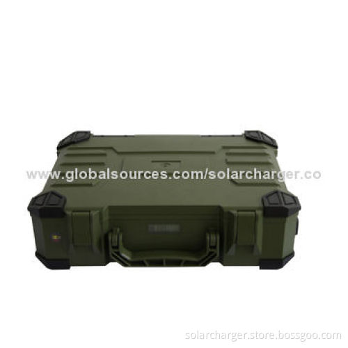 Portable Solar Power System Case with 100V AC or 12/5V DC Voltage
